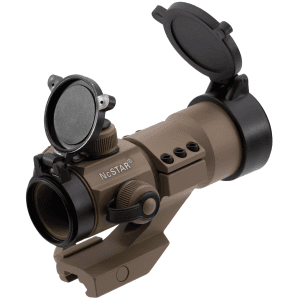 NcStar Tactical Dot Sight 1x35 Reflex Sight Red/Green/Blue 3MOA Dot 30mm Tube (Tan)