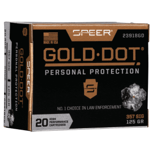 Speer Gold Dot 357 Sig 125 Grain Hollow Point 23918GD (Box)