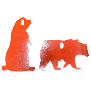 Champion Targets Steel Impact Animal Targets  4 Pack (Orange)