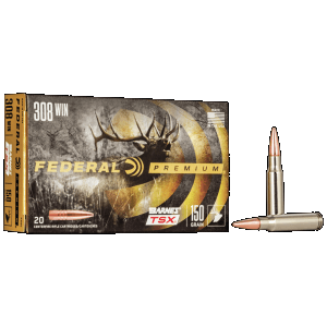 Federal Premium 308 Winchester 150 Grain Barnes TSX (Box)