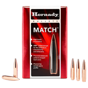 Hornady Match 30 Cal 208gr Hollow Point Boat Tail 100ct