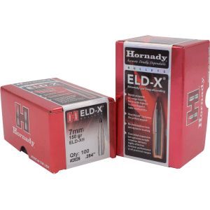 Hornady 7mm 150gr ELD-X Hunting Projectiles 100/Box