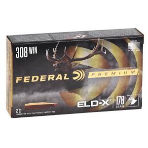 Federal Premium 308 Win 178 Grain Extremely Low Drag-eXpanding (Box)