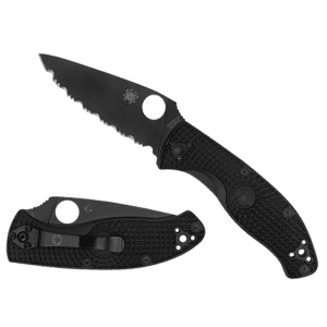 Spyderco Tenacious 3.39 Serrated Blade (Black)