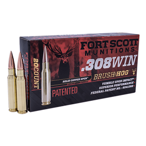 Fort Scott Munitions Tumble Upon Impact 308 Winchester 168 Grain Solid Copper Spun (Box)