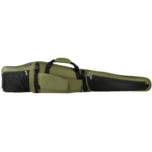 Bulldog Hunter 48 Inch Rifle Case Black/Green Poly Oxford