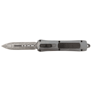 STEEL RIVER KNIVES SPARTAN 3.50 OTF DAMASCUS DAGGER (GRAY W/CARBON FIBER INLAY)