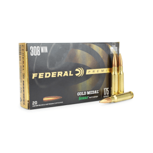Federal Gold Medal Match 308 Winchester 175 Grain SMK BTHP (Box)