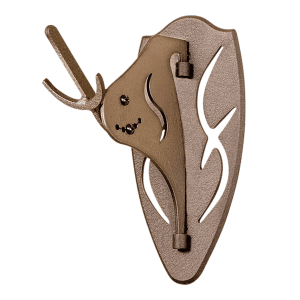 Big Hooker Short Arm Brown Steel Wall Mount