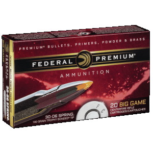Federal Premium 30-06 Springfield 180 Grain Trophy Bonded Tip (Box)