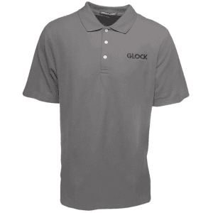 Glock Men's Classic Logo Polo Shirt  Size Small (Gray)