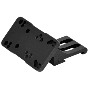 Warne Red-Dot Riser 45 Degree Offset Reflex Black Left Hand