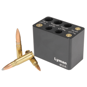 Lyman MSR Multi-Caliber Ammo Checker Block Black