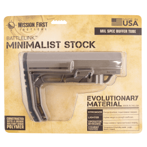 Mission First Tactical BMSMILSDE Battlelink Minimalist MilSpec Scorched Dark Earth Synthetic 7.08 OAL