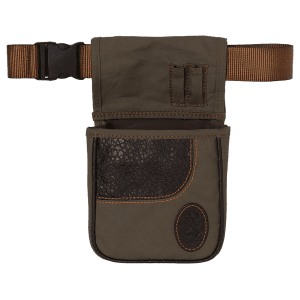 Browning Laredo Canvas Shell Pouch Olive Canvas Leather Belt Mount