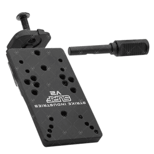 Strike Industries GSURFV2 Scorpion Universal Reflex Mount For Glock Version 2  Black Anodized