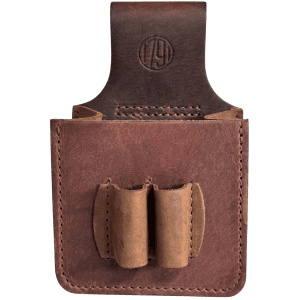 Brown Leather Shotshell Pouch 12ga Belt Loop