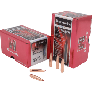 Hornady 6.5mm 130gr ELD Match Target Projectiles 100/Box