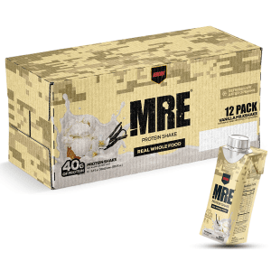 Redcon1 MRE Ready to Drink Vanilla Milkshake Protein Shake 12 Pack