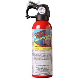 Counter Assault Bear Deterrent Spray 32ft Range Black Plastic