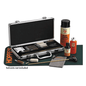 Hoppes Universal Gun Cleaning Kit 26-Piece Multi-Caliber Silver Case