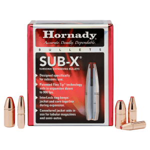 Hornady 45 Cal 410gr Sub-X Subsonic Expanding Projectiles