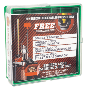 Lee Precision Breech Lock 3-Die Set 9mm Luger Carbide