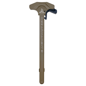 Rise Armament Extended Charging Handle Aluminum AR15 FDE Latch