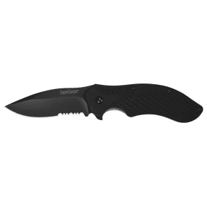 Kershaw Clash Serrated Knife Black Oxide Finish 3.1 Blade