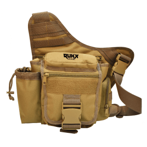 RUKX Sling Bag Tan 600D Polyester Single Strap