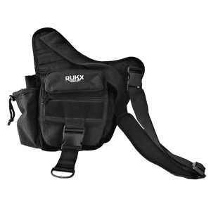 RUKX Gear Single Strap 600D Polyester Sling Bag Black