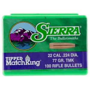 Sierra 22 Cal 77gr Tipped MatchKing 100/Box