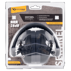 Pyramex Venture Gear Sentinel Muff 26 dB Black 1 Pair