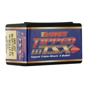Barnes 6mm 80gr TTSX Boat Tail Hunting Projectiles 50/Box