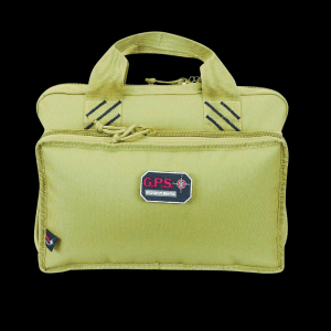 GPS Bags Tan Lockable Heavy Duty Zipper 4-Handgun Gun Case 1310PCT