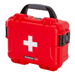 Nanuk 904 Waterproof First Aid Case Red