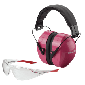 Champion Targets Pink/Black Hearing Protection Combo 26 dB