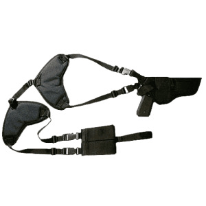 Bulldog Deluxe Black Nylon Smooth Finish Shoulder Harness for Handgun WSHD31
