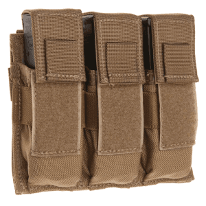 Tacshield Universal Triple Pistol Pouch Coyote 1000D Nylon