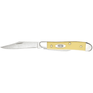 Case Peanut 2-Blade Pocket Knife 2-7/8 Clip/Pen (Yellow) 00030