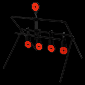 Birchwood Casey World of Targets 22 Rimfire Resetting Steel Targets (Black/Orange)