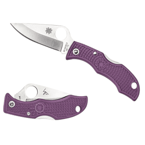 Spyderco Ladybug 3 Salt Lightweight Purple Keychain Knife