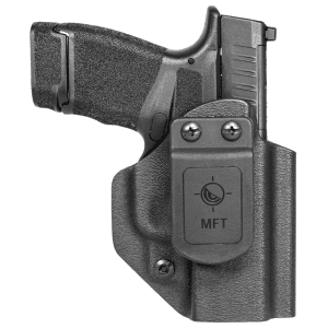 Mission First Tactical Appendix Black Polymer Belt Clip Ambidextrous Holster for Springfield Hellcat Micro-Compact OSP 9 HSFHCAIWBABL