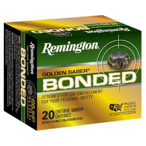 Remington Golden Saber Bonded 10mm 180 Grain Bonded Brass JHP R21368 (Box)