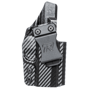 Rounded Gear Kydex IWB Black Kydex Fits Glock 43 Belt Clip Right Hand