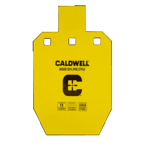 Caldwell AR500 Steel 33% IPSC Style Target (Yellow)