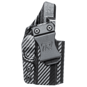 Rounded Gear Kydex IWB Black Kydex Fits S&W Shield Right Hand Belt Clip