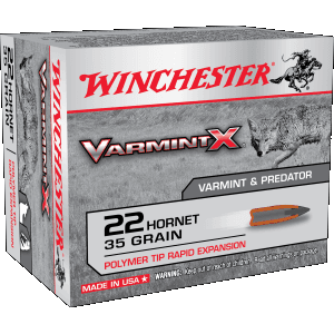 Winchester Varmint X 22 Hornet 35 Gr Polymer Tip Rapid Expansion (Box)