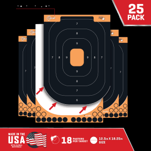 Allen Company EZ AIM Splash Reactive Training Targets  25 Pack (Black/Orange)