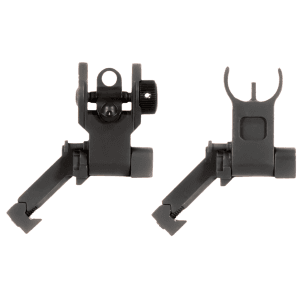 Aim Sports AR 45 Degree Low Profile Flip-Up Sight Set Black